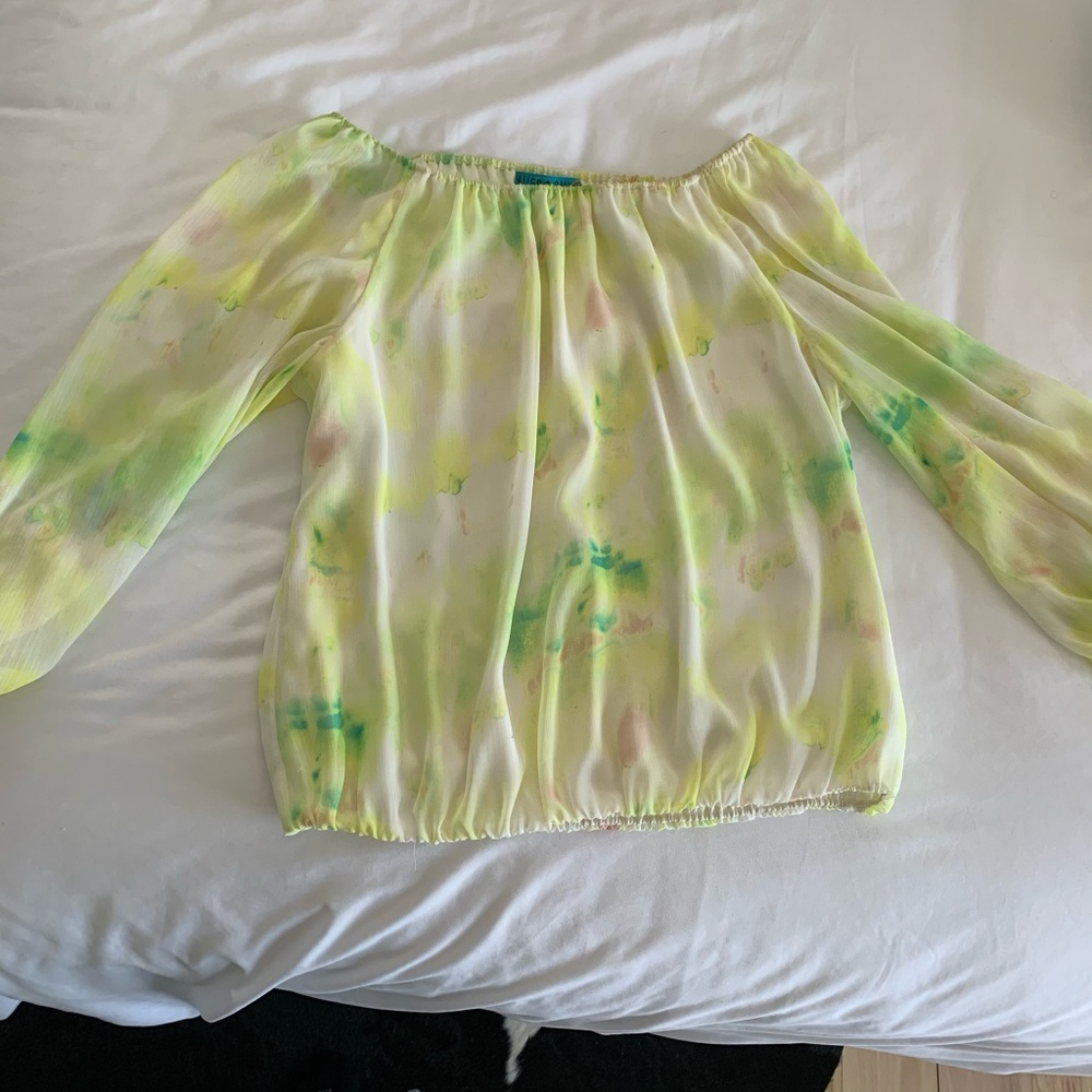 Alice and Olivia off the shoulder blouse